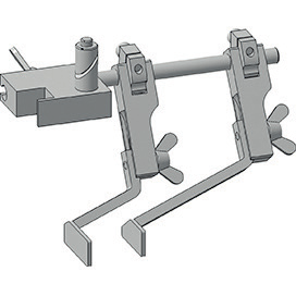 Two piece edge guide from the right · 3D model