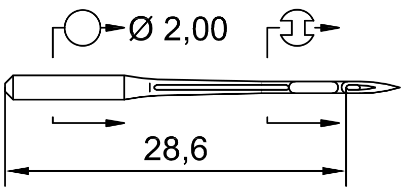 Промышленная игла SCHMETZ B-27 SPI 70