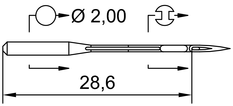 Промышленная игла SCHMETZ B-29 D100 100