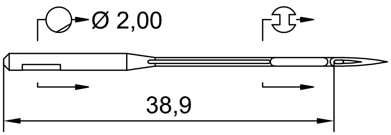 Промышленная игла SCHMETZ 971 B/1 D100 90