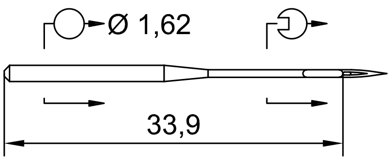 Промышленная игла SCHMETZ DBX1 KN 60