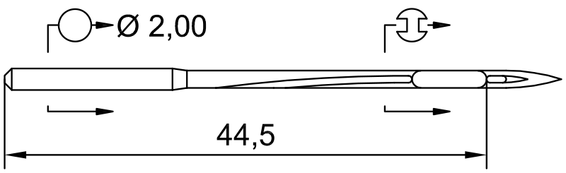 Промышленная игла SCHMETZ 62X85 Z10 180