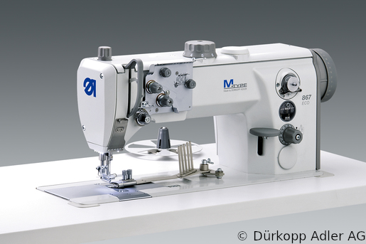 867-392040 Одноигольная швейная машина челночного стежка с плоской платформой с подвижным окантователем и нижним продвижением материала  (0867 990025 031)
