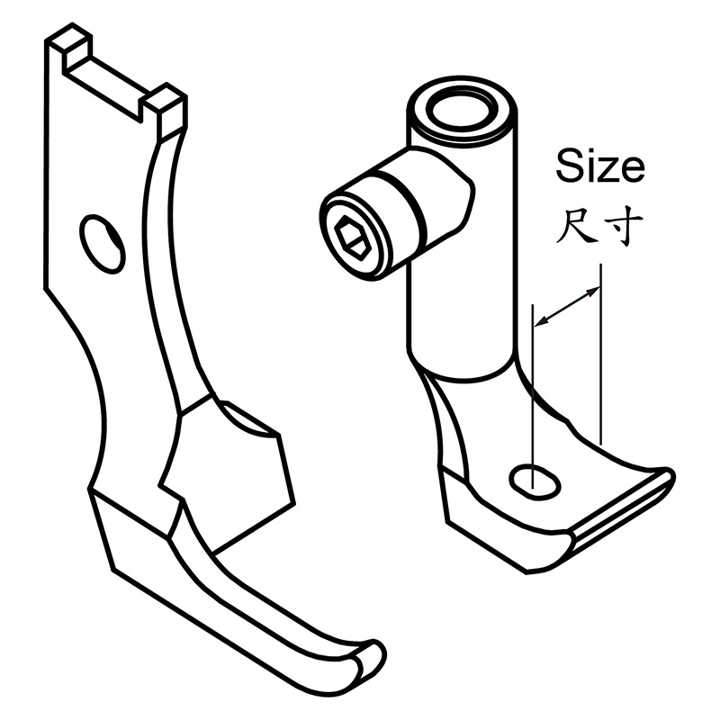 Прижимные лапки для окантовки KP1510B