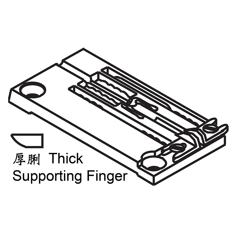 Y3508020L Needle Plate — Needle Plate for Yamato Coverstitch Machine Suitable for machine: