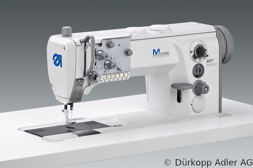 827-160122 Одноигольная швейная машина с плоской платформой, с нижним и игольным продвижением материала (0827 990001 012)