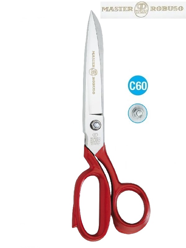 ROBUSO MASTER 1020/DMR Solingen shears for cutting leather, felt, upholstery and furniture fabrics.