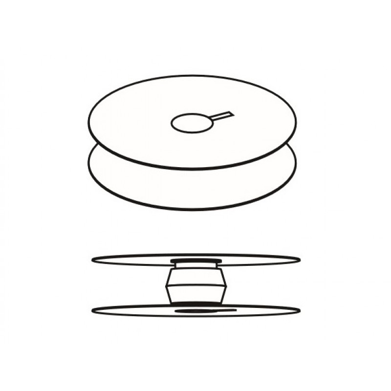 0245-001660A Bobbin (100pcs/box) — Bobbin for Durkopp Adler 467, 767, 768 Diameter : 26 mm * Price is marked per package. 100 pcs per package. *