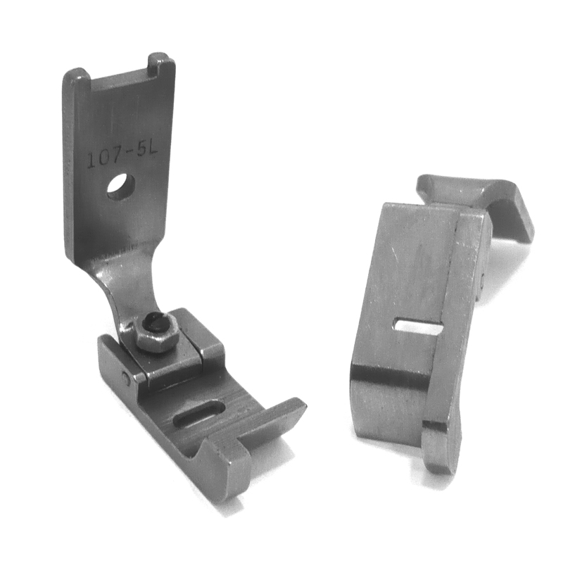 107-5L Guiding Foot — Left Guiding Foot for Singer / Juki Zigzag Machine Needle Hole Width : 6.5mm Pressing Width : 10mm