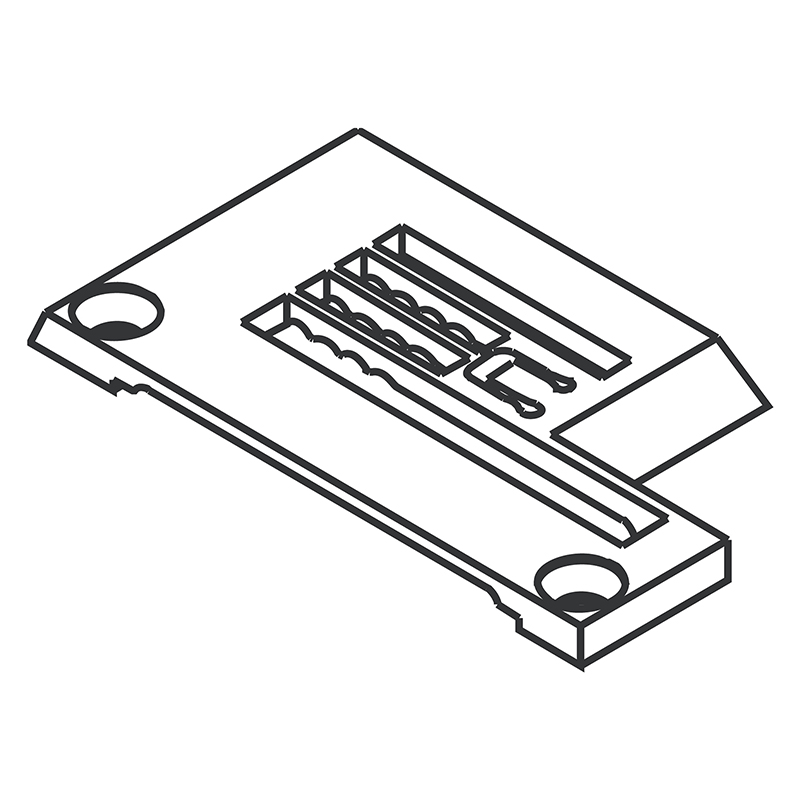 206358 Needle Plate — Needle Plate for Pegasus/Brother Coverstitch Machine Suitable for machine: