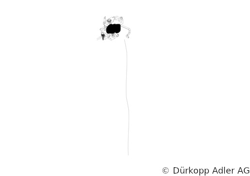 0667 155474 — Правая опора челнока