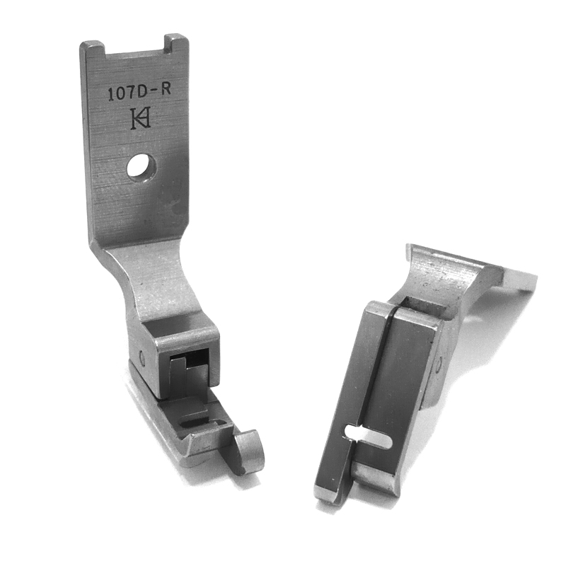 107-DR Right Compensating Foot — Left Guiding Compensating Foot for Singer / Juki Zigzag Machine Needle Hole Width : 5.5mm Left Toe Width : 5.5mm