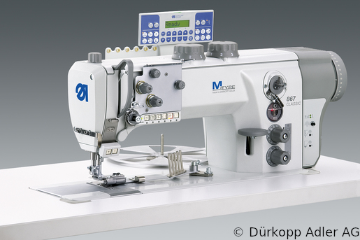 867-392342-M LG Специальная одноигольная швейная машина челночного стежка с плоской платформой и подвижным дифференциальным окантователем. Нижний и игольный транспортеры, верхний альтернирующий транспортер лапка. Встроенный привод (0867 990213 007)