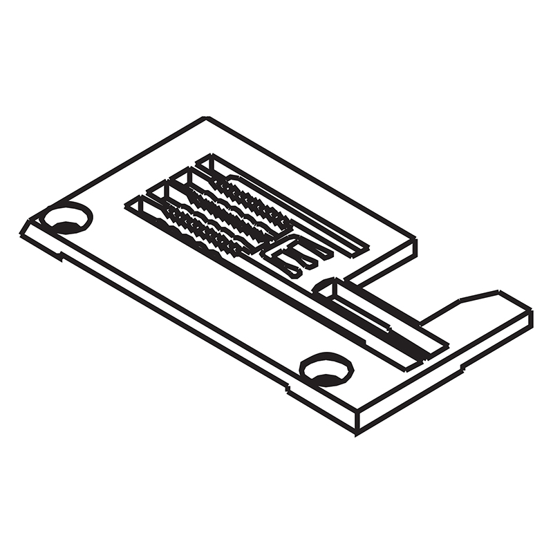257053B64 Needle Plate — Needle Plate for Pegasus Coverstitch Machine Suitable for machine: