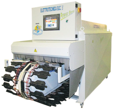 Elettrotecnica BC Mod 425NWPS/K Программируемая конвейерная сушильная машина для клея с двойной реактивацией и системой опанки