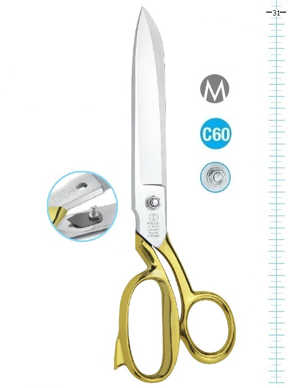 ROBUSO-ELASTIC 1053/L Solingen Gift Scissors for Cutting Slippery and Stretchy Fabrics