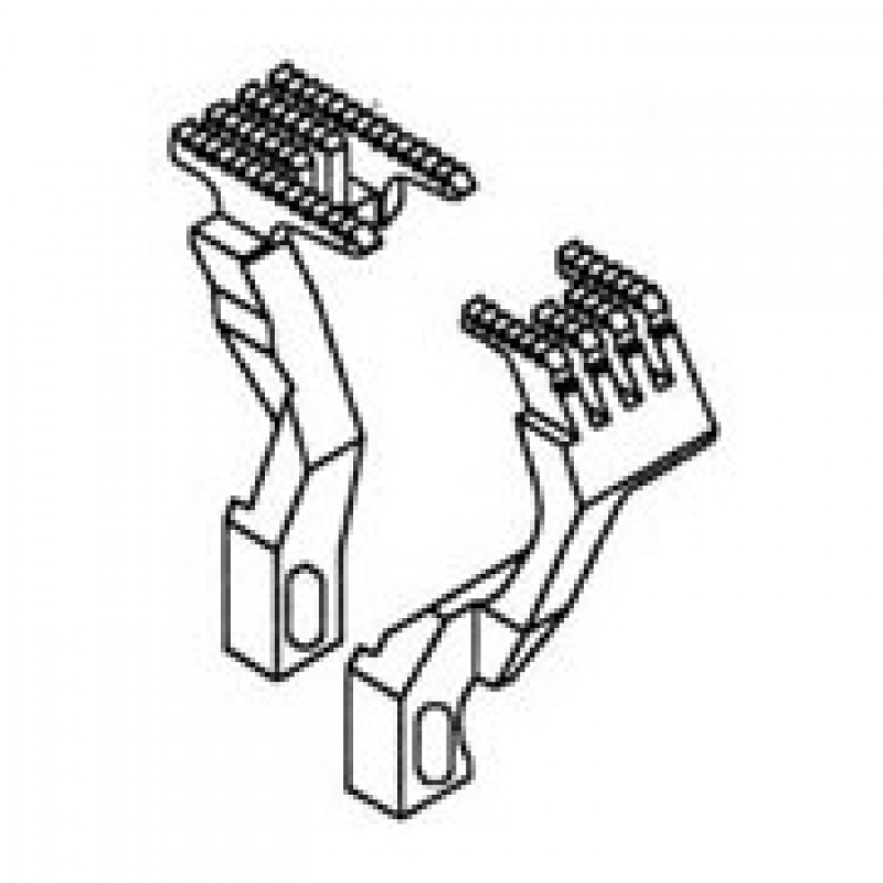 3209081 Main Feed Dog + 3209003 Differential Feed Dog — Feed Dog for Yamato Coverstitch Machine Needle Space: 6.4mm Suitable for machine: