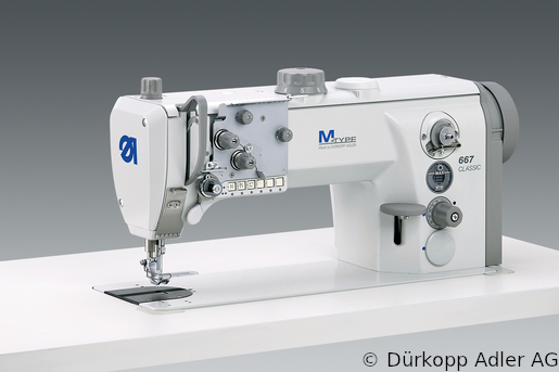 667-180112 Одноигольная швейная машина челночного стежка с плоской платформой с нижним, игольным и альтернирующим верхним транспортером – лапкой (0667 990003 013)