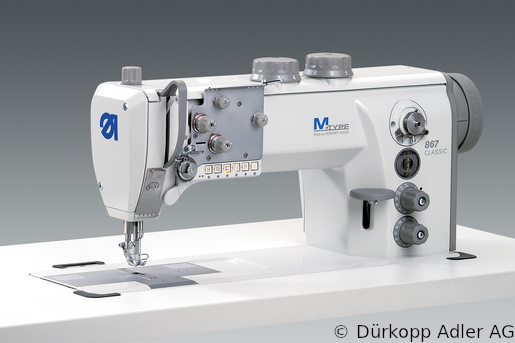 867-190342 Одноигольная машина челночного стежка с плоской платформой. Нижний, игольный транспортеры и верхний альтернирующий транспортер лапка  (0867 990004 114)