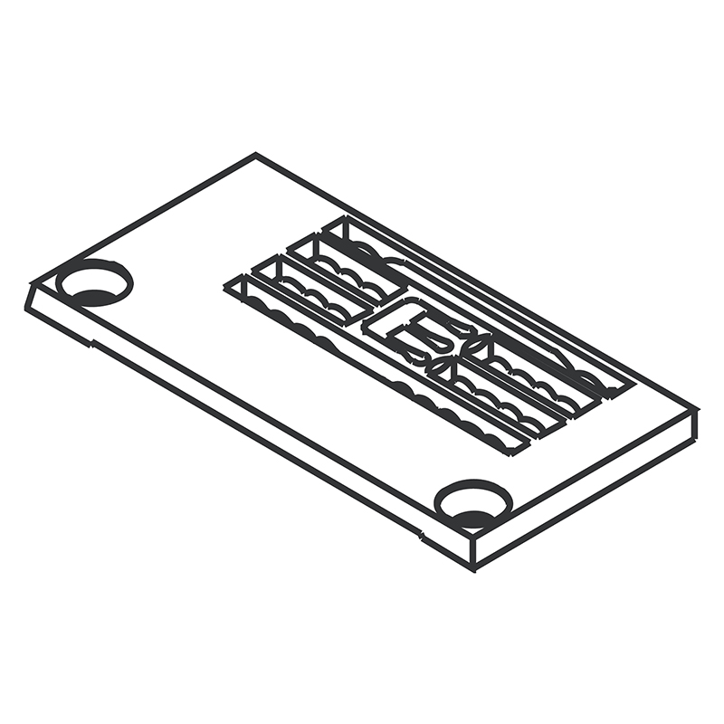 206277 Needle Plate — Needle Plate for Pegasus Coverstitch Machine Suitable for machine: