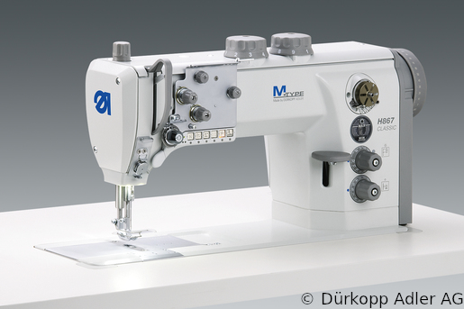 H867-190362 Одноигольная машина челночного стежка с плоской платформой. Усиленная версия. Нижний, игольный транспортеры и верхним альтернирующим транспортером лапкой  (H867 990011 007)