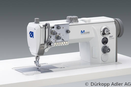 867-190142 Одноигольная машина челночного стежка с плоской платформой. Нижний, игольный транспортеры и верхний альтернирующий транспортер лапка  (0867 990019 048)
