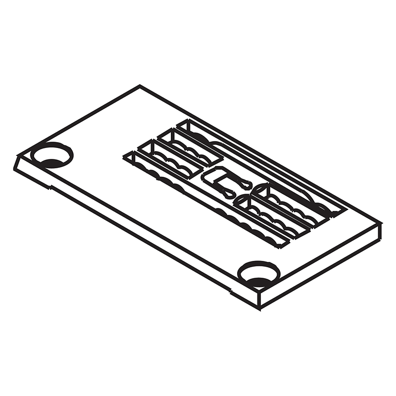 S08719-001 Needle Plate — Needle Plate for Brother Coverstitch Machine Suitable for machine: