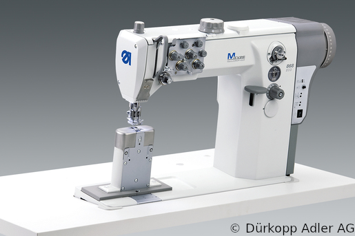 868-290020-M Dürkopp Adler 2-Needle lockstitch post bed bottom feed, needle feed and alternating foot top feed, integrated sewing drive sewing machine (0868 990207 007)