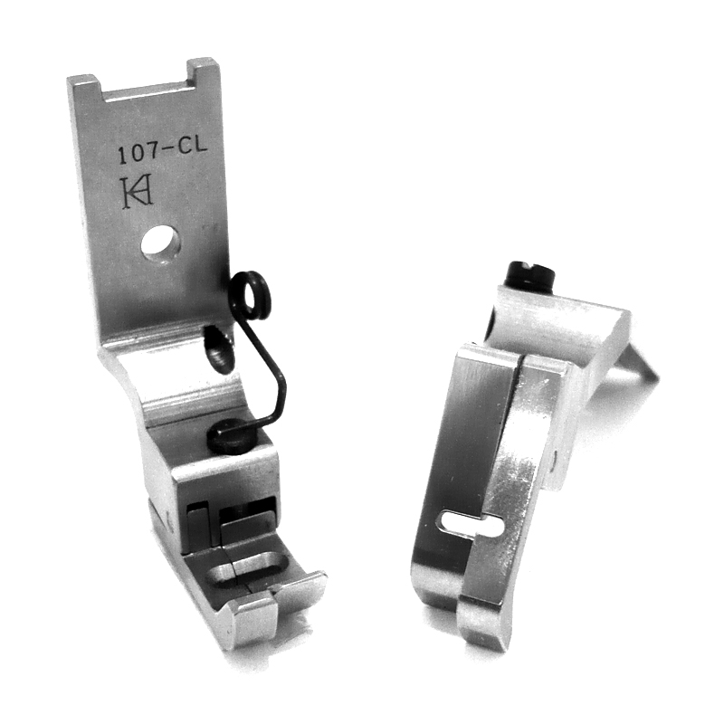 107-CL Left Compensating Foot — Left Guiding Compensating Foot for Singer / Juki Zigzag Machine Needle Hole Width : 6mm Right Toe Width : 5.5mm
